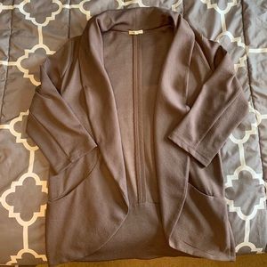 3/4 sleeve full length blazer